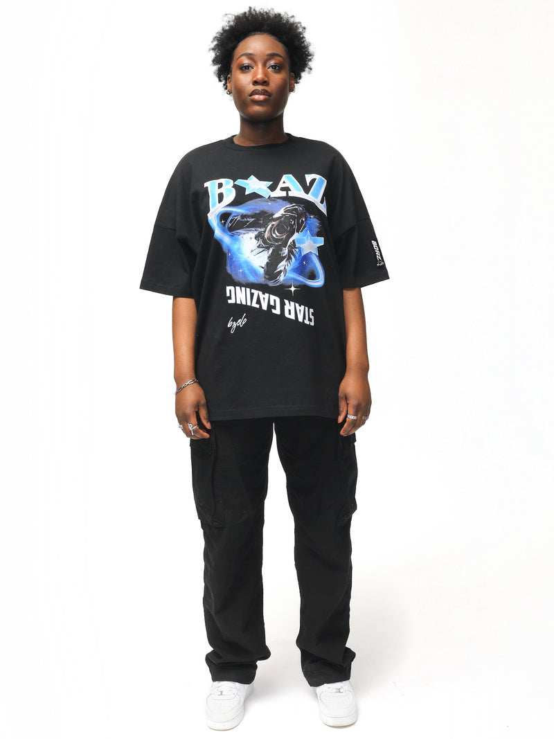 STARGAZING TEE BLACK