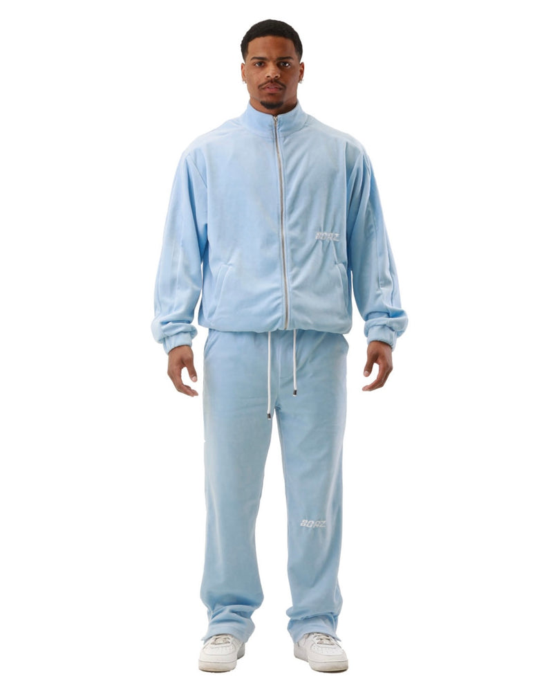 BABYBLUE VELOUR TRACKSUIT