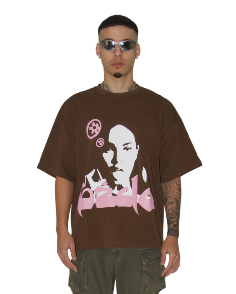 ORIENT FLAIR BROWN TEE