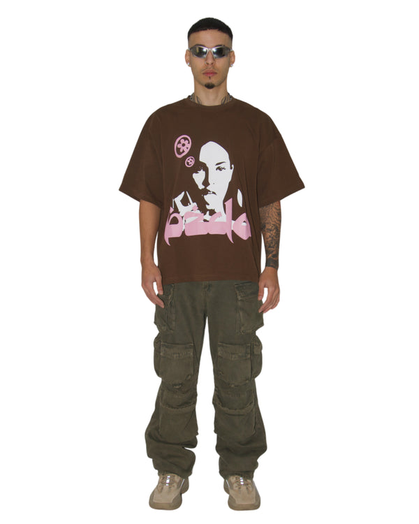 ORIENT FLAIR BROWN TEE