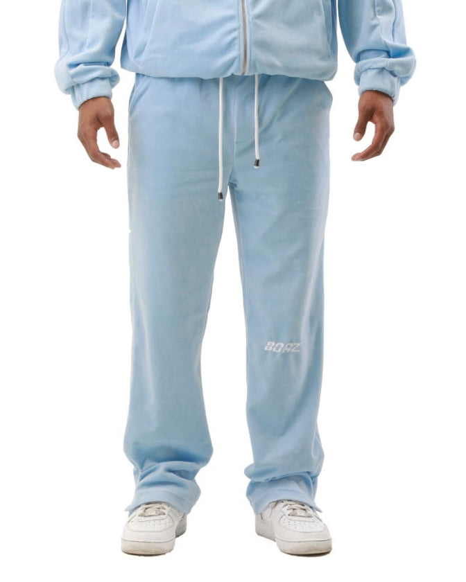 BABYBLUE VELOUR TRACKSUIT PANTS